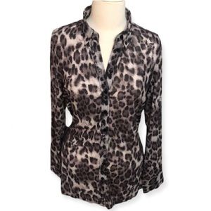 Classy Sheer Cheetah Print Blouse (17)